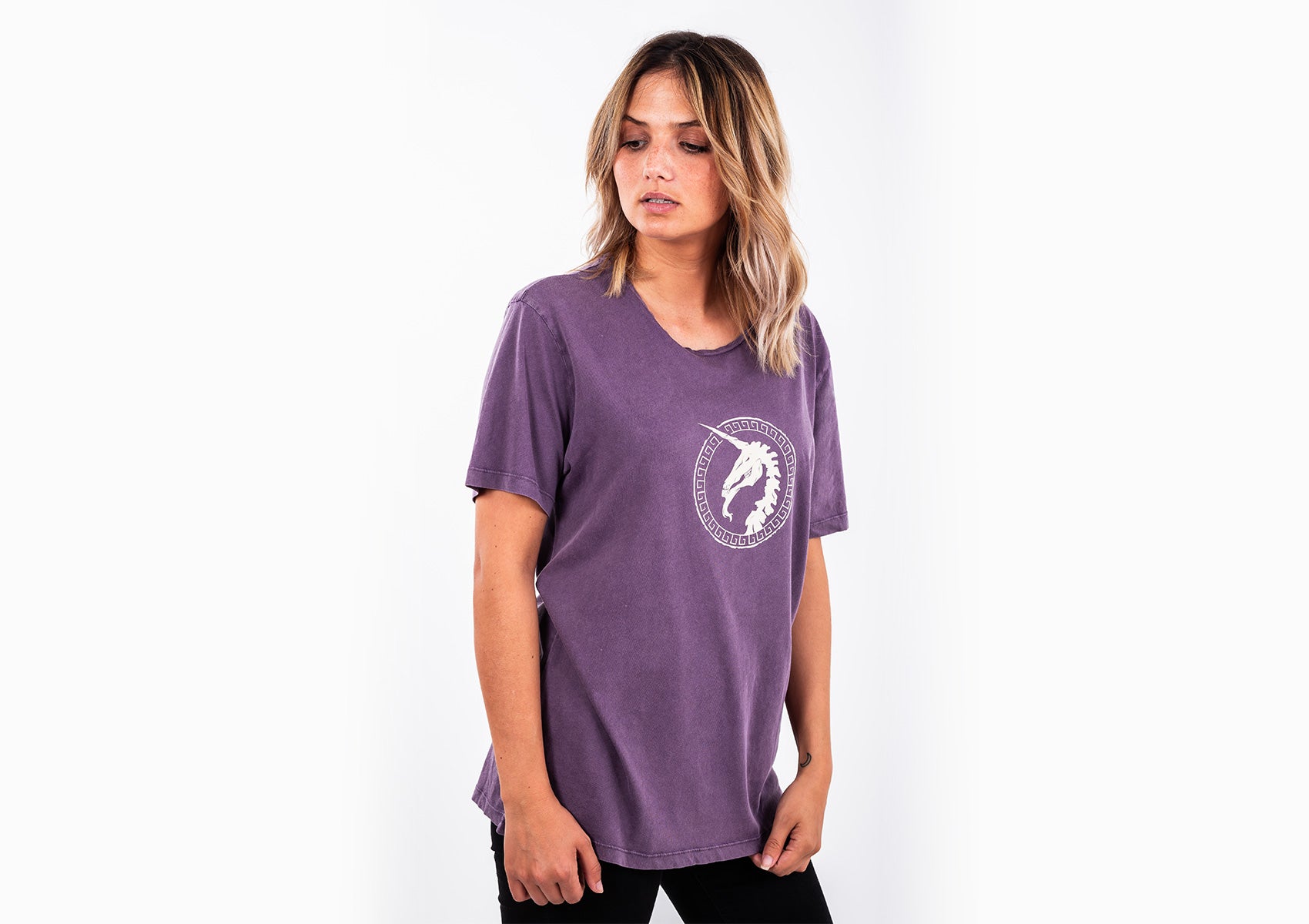 Purple T-shirt - Unicorn Print